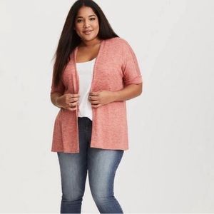 Torrid open front dolman sleeve cardigan